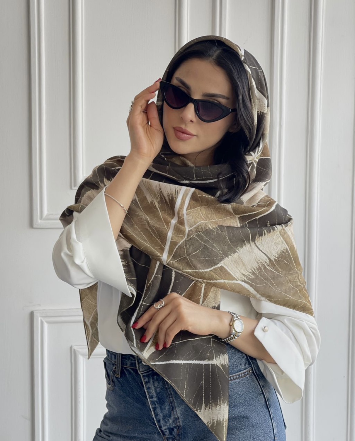 روسری نخی قواره ۱۳۰