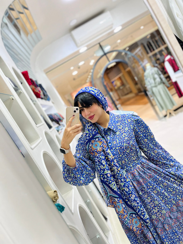 پیراهن چین دار زنانه با جنس کرپ بوگاتی درجه یک