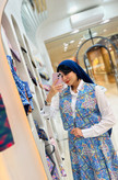 ست جلیقه و دامن زنانه با جنس کرپ مازراتی درجه یک