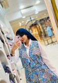 ست جلیقه و دامن زنانه با جنس کرپ مازراتی درجه یک