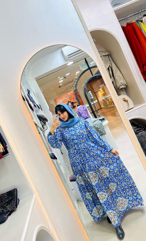 پیراهن چین دار زنانه با جنس کرپ بوگاتی درجه یک