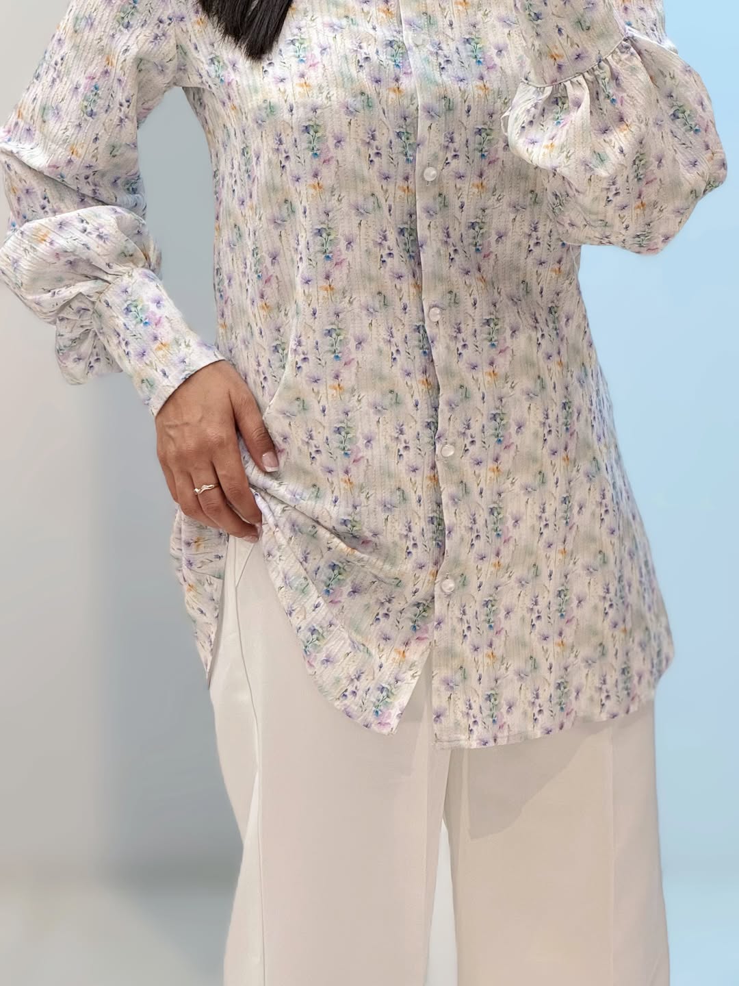 شومیز فلور نخ زنانه
